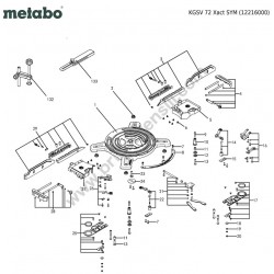 Metabo Troncatrice KGSV 72 Esploso Ricambi