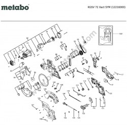 Metabo Troncatrice KGSV 72 Esploso Ricambi - 2