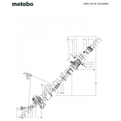 Metabo Troncatrice KGSV 216 MC Esploso Ricambi - 2