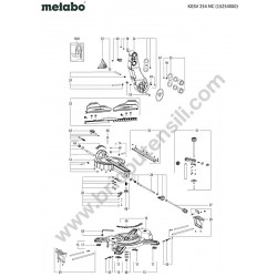 Metabo Mitre Saw KGSV 254 MC Parts Drawing