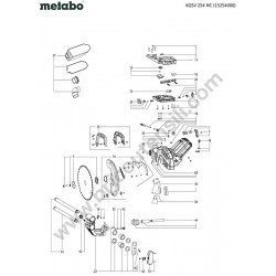 Metabo Troncatrice KGSV 254 MC Esploso Ricambi - 1