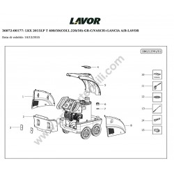 Lavor Pressure Cleaner LKX 2015LPT Parts Drawing