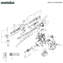 Metabo Hammer KHA 18 LTX Parts Diagram