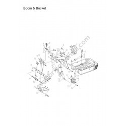 Ama Escavatore EAG100T Ricambi Boom e Bocket
