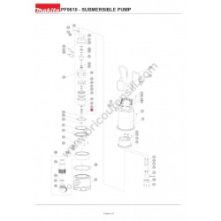 Makita Pompa PF0610 Ricambi