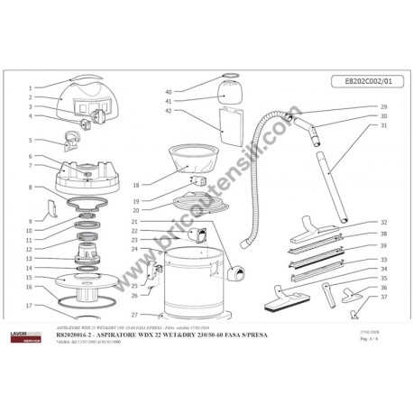Fasa Aspirapolvere WDX 22 Ricambi