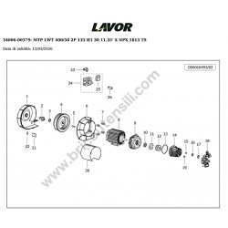 Lavor NPX 1813XP (HHDW200H HYUNDAI) Esploso Ricambi - 5
