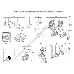 Milwaukee Parts Drawing for M18FPD2-0X