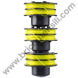 RYOBI RAC119 3-Pack Dual Line Replacement Spools 1.2mm - 2