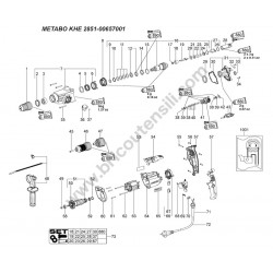 Metabo Esploso Ricambi PER KHE 2851
