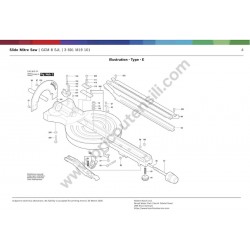 Bosch GCM 8 SJL Esploso Ricambi - 2
