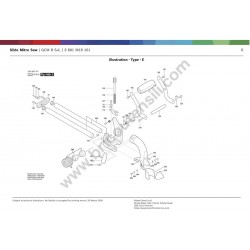 Bosch GCM 8 SJL Esploso Ricambi - 4