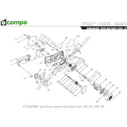 Compa-OMS Spare Parts for Portable Saws Orange 305-90/100