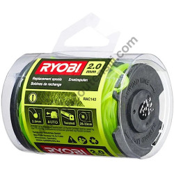 RYOBI RAC143 – Set 3 Bobine di Ricambio 2,0 mm