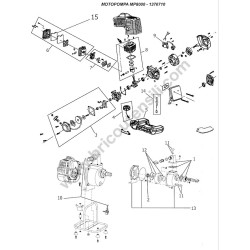 MP8000 SELF-PRIMING MOTOR PUMP Parts Drawing