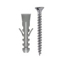Nylon plug with flat head screw and collar