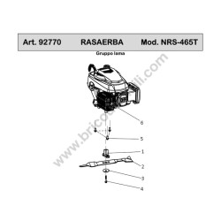 Esploso Ricambi Ama per Rasaerba a Spinta NRS-465T - 5
