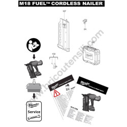 Milwaukee M18 FCHS35-0 Spare Parts | Original Chainsaw Components
