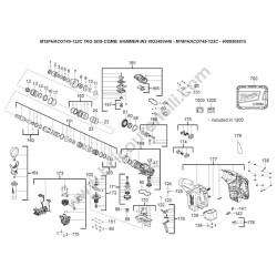 Milwaukee Esploso Ricambi per M18FHACO745-122C