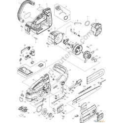 Esploso Ricambi Dolmar per Motosega a Batteria AS1925C
