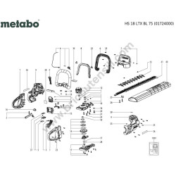 Metabo Esploso Ricambi per Tagliasiepi HS 18 LTX BL 75