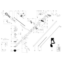 Metabo Grass Trimmer FSB 36-18 LTX BL 40 Parts Drawing