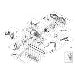 Metabo MS 36-18 LTX BL 40 - Chain Saw Parts Drawing