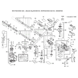 Milwaukee Esploso Ricambi per M18FHACO540-122C