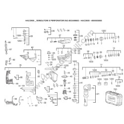 Milwaukee HACO850 Spare Parts Drawing