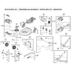 Milwaukee Edploso Ricambi per Tosaerba M18F2LM53-122 - 1