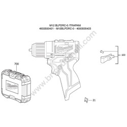Milwaukee M12BLPDRC-0 Drill Parts Drawing