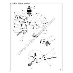 Black & Decker BEHTS551 Hedgetrimmer Parts Drawing