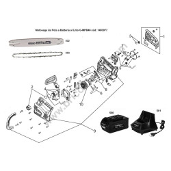 Valex ESPLOSO Ricambi per Motosega G-MPB40