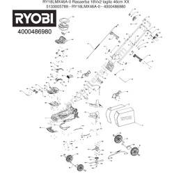 Esploso RYOBI RY18LMX46A-0