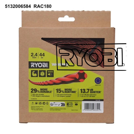 Filo da 2,4 mm Whisper™ per Tagliabordi e Decespugliatori (44 m)