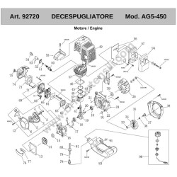 Ama Esploso Ricambi per Decespugliatore AG5-450