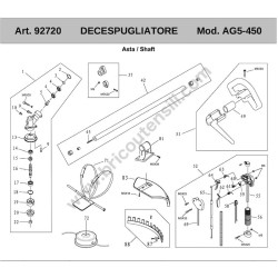 Ama Spare Parts Diagram for Brushcutter AG5-450 - 2