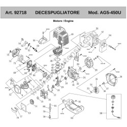 Ama Esploso Ricambi per Decespugliatore AG5-450U
