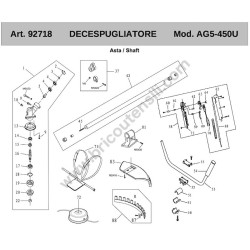 Ama Spare Parts Diagram for Brushcutter AG5-450U - 2