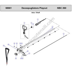 Ama Parts Diagram for Brushcutter PLAYCUT NBC260 - 1