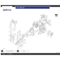 HUfirma Esploso Ricambi per Idropulitrice HU 460 DS
