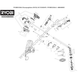 RYOBI Esploso Ricambi per Decespugliatore RY36BCX30A-0
