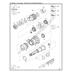 DEWALT Esploso Ricambi per Demolitore D25940K TIPO 1 QS - 2