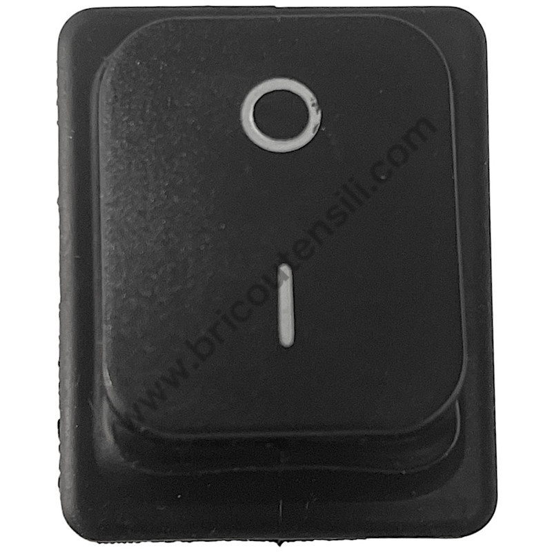 INTERRUTTORE BIPOLARE NERO 0/I COMAREL 280218 MARQ. 1932.3112 SATINATO