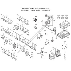 Milwaukee M18BLHX-0X Drawing