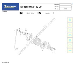 Michelin MPX 130 LP Drawing - 1