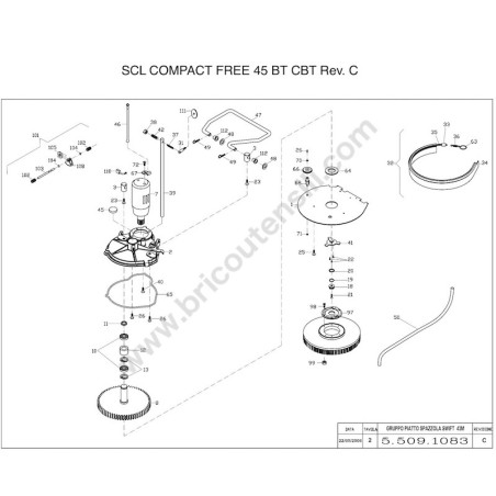 Lavor SCL COMPACT FREE 45BT CBT Rev. C Drawing