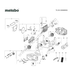 Metabo TS 254 Drawing - 1