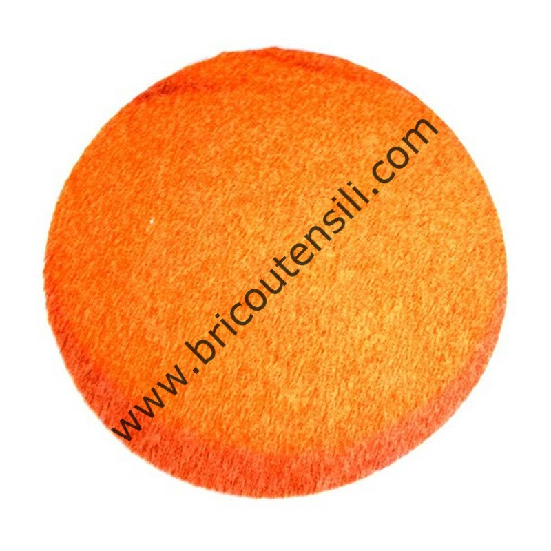 Spugna arancione, intonaco alta finitura, caucciù