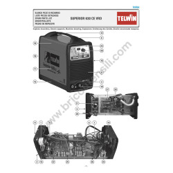 Ricambi Telwin per Saldatrice Superior 630 CE VRD 400V - 816032